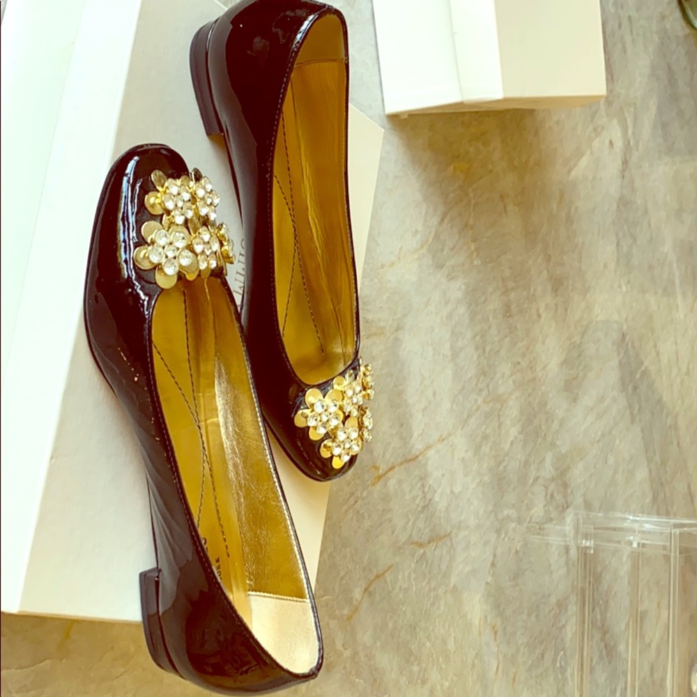 Kate Spate patten leather shoes